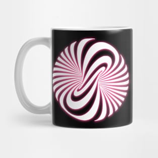 Glow Pink Neon Zebra Optical Illusion Hyper Loop Mug